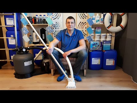 Видео: Водный ручной пылесос для очистки бассейна. Пылесос ручной - чистка дна бассейна от осадка и грязи