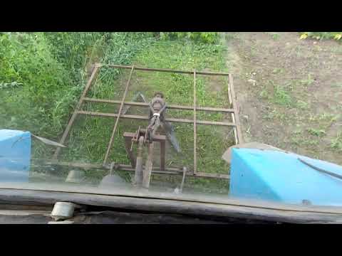 Видео: Саморобна Косарка для Трактора в Дії Homemade Mower for Tractor in Action