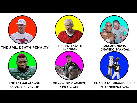Видео: Все шокирующие скандалы в студенческом футболе объяснены за 18 минут