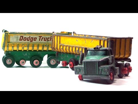 Видео: Ремонт MMatchbox Dodge Tractor в комплекте Fruehauf Самосвалы №K-16. Литая модель.