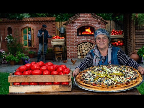 Видео: Пицца с Говядиной: Приготовление Пиццы с Говядиной на Дровах