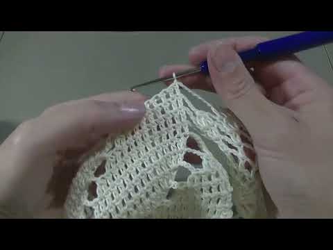 Видео: Салфетка " Нежность ". Часть 7.