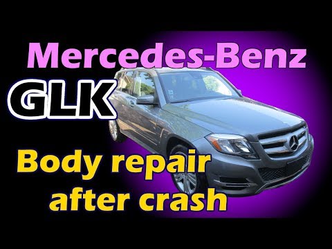 Видео: Mercedes GLK. The body repair. Ремонт кузова.