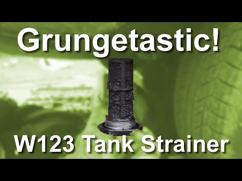 Видео: Очистка/снятие сетчатого фильтра топливного бака W123 и поиск проблемы, которая была причиной низ...