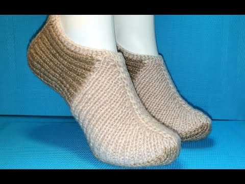 Видео: #460 УДОБНЫЕ БЕСШОВНЫЕ ТАПОЧКИ ,СВЯЗАННЫЕ РЕЗИНКОЙ 1×1.МАСТЕР КЛАСС.