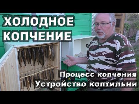 Видео: Холодное копчение рыбы. Процесс копчения и устройство коптильни.