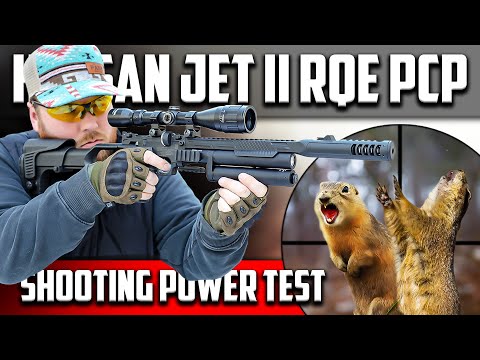 Видео: Пневматический пистолет/винтовка Hatsan JET2-QER с регулируемой скоростью стрельбы (QE) .22 калиб...