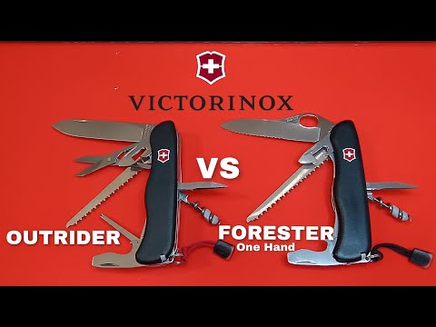 Видео: ‼️ VICTORINOX "FORESTER One Hand":0.8363.MW3 vs VICTORINOX "OUTRIDER":0.8513.3.Сравнение. ‼️