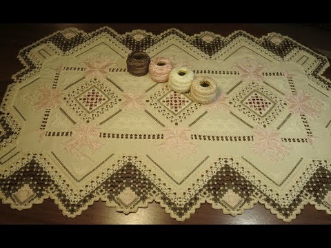 Видео: Салфетка в технике хардангер "Primavera". Финиш. Мои маленкие победы в хардангере!