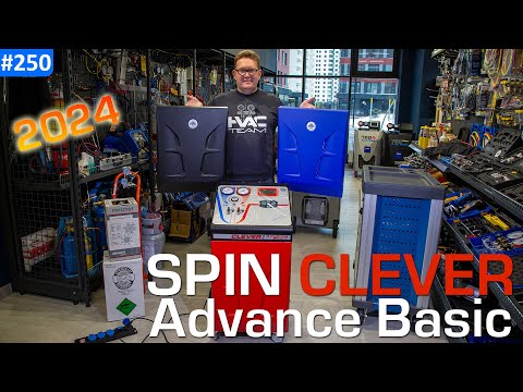 Видео: SPIN CLEVER Advance Basic - cтанция для заправки автокондиционеров
