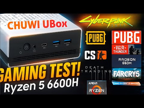 Видео: Тянет ли CHUWI UBox современные игры Игровой тест Ryzen 6600H -  DDR5