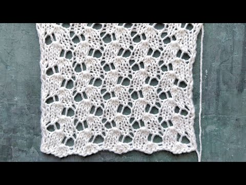 Видео: ❤ Потрясающий ажурный узор спицами ❤ Для летних кофточек, палантинов, джемперов