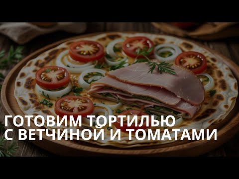 Видео: Готовим тортилью с ветчиной и томатами 