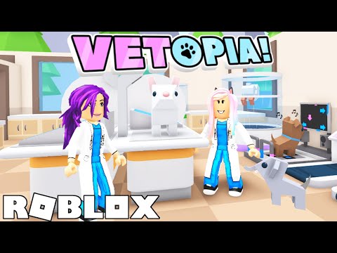 Видео: Мы построили собственную больницу для животных в Roblox! | Vetopia