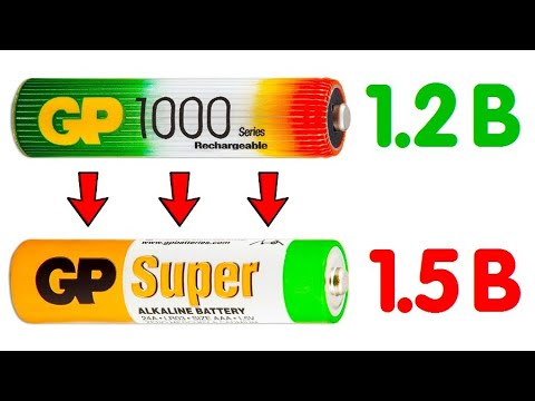 Видео: СТОИТ ЛИ МЕНЯТЬ БАТАРЕЙКИ (1.5 В) НА АККУМУЛЯТОРЫ (1.2 В) | Чем отличаются, Что лучше выбрать