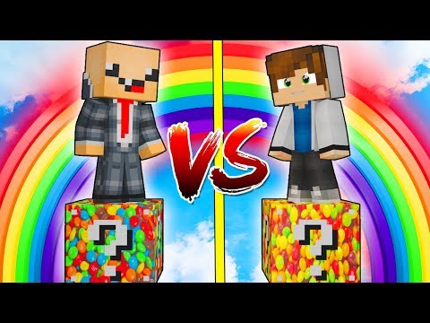 Видео: Skittles ЛАКИ БЛОК VS M&M’s ЛАКИ БЛОК! НУБ ПРОТИВ ПРО! ВЫЖИТЬ НА 1 БЛОКЕ! #30