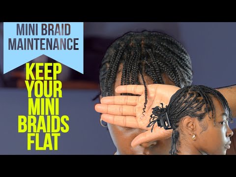 Видео: Уход за мини-косичками. Как сделать так, чтобы мини-косички лежали ровно.
