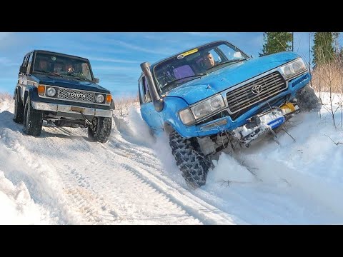 Видео: Что может старый Крузак против Нив Уаз Патриот Land  Cruiser off road