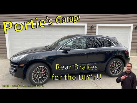 Видео: Porsche Macan (95B.1) Техническое обслуживание: Задние тормоза