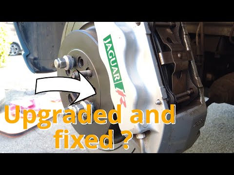 Видео: Техническое обслуживание Jaguar S-Type R: Часть девятнадцатая (Проверка и замена передних тормозн...