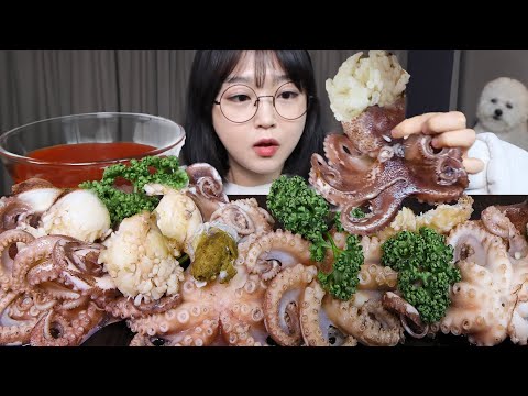 Видео: Осьминог, полный икры🐙Mukbang ASMR