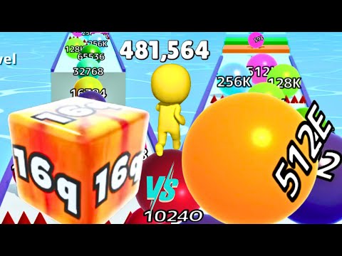 Видео: Максимальный уровень 💥 Ball Run Infinity против Jelly Run 2048 [16Q High Score] против Push Harde...