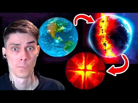 Видео: РАЗРЕЗАЛ ЗЕМЛЮ НА 4 ЧАСТИ В SOLAR SMASH !