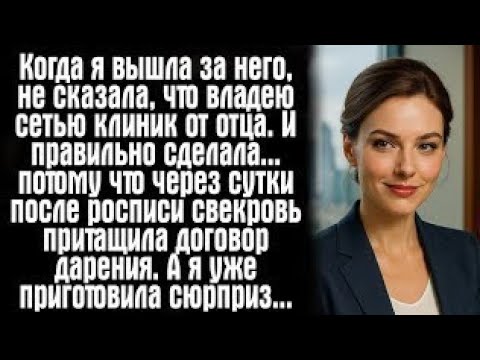 Видео: "Я вышла замуж за него, скрыв правду о том, что являюсь наследницей целой сети клиник… и теперь пони