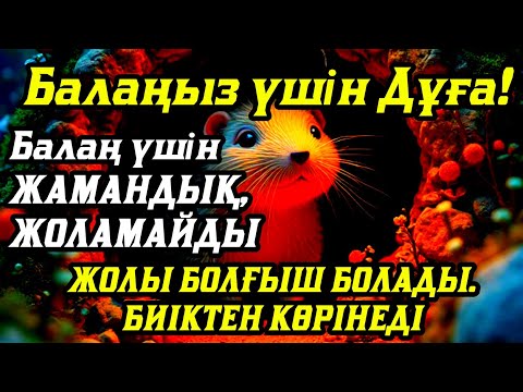 Видео: 🤲💯☝️Балаңызға еш жамандық бәлекет кесір жоламайды, жетістікке жетеді