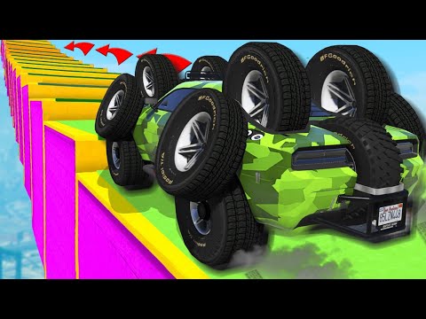 Видео: КАК ДАЛЕКО СМОЖЕТ ЧИТ МОНСТР ТРАК ЗАБРАТЬСЯ ПО СТУПЕНЬКАМ ЛЕСТНИЦЫ? ЭКСПЕРИМЕНТЫ ГТА 5!