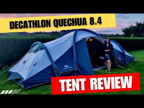 Видео: Обзор надувной палатки Decathlon Quechua 8.4 с затемнением
