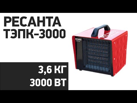 Видео: Тепловая пушка Ресанта ТЭПК-3000