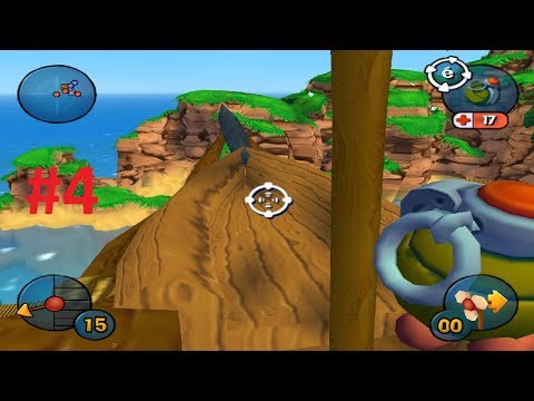 Видео: Worms 3D Прохождение #4 Капитан без корабля [ЧЕРВЯКИ в 3D]