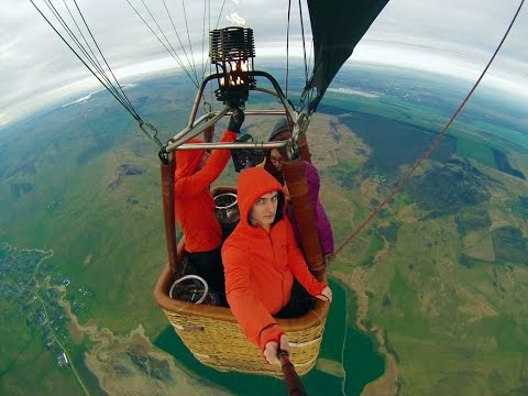 Видео: Прогулка на воздушном шаре: от взлета до посадки