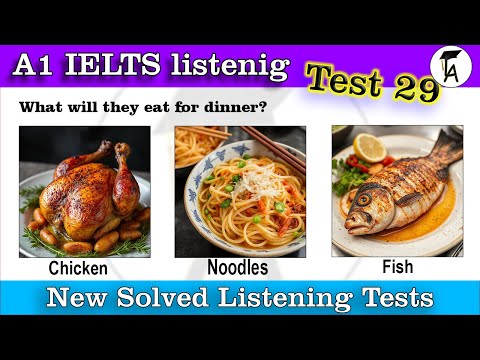 Видео: Тест на аудирование A1 «Жизненные навыки» с ответами | A1 IELTS Аудирование | Тест на аудирование...