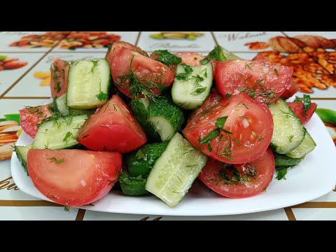 Видео: Малосольные огурцы с помидорами. Это быстрый и самый вкусный рецепт! Легкая закуска за 10 минут!