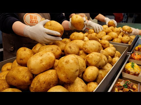 Видео: Картофель фри, фаршированный цельным картофелем! Кукуруза и манго! Здоровая еда! | Азиатская кухня