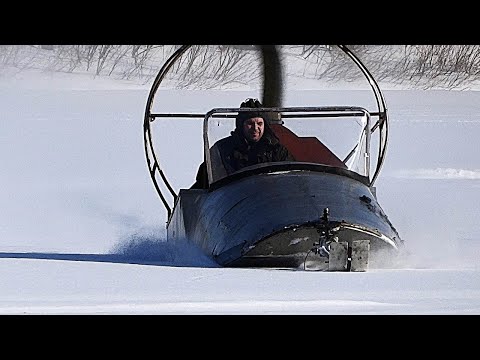 Видео: Самодельные СКОРОСТНЫЕ аэросани  в Новкузнецке ч. 1