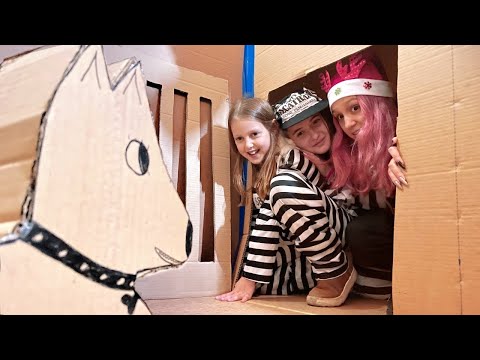 Видео: Бягство от КАРТОНЕНИЯ ЗАТВОР! Амелка и нейните приятели се опитват да избягат