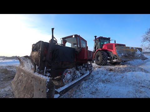 Видео: ДТ75. Слетела гусеница. Ремонт гусениц в поле. Трактор Кировец снова в деле.