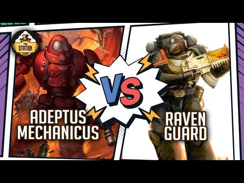 Видео: ADEPTUS MECHANICUS vs RAVEN GUARD I Репорт | 2000pts I Warhammer 40000