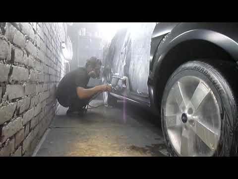 Видео: Ford S-Max покраска. Переход по базе. Переход по лаку. Способы оклейки под переход. Антигравий.