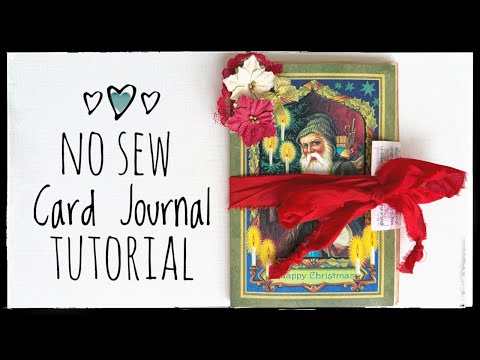 Видео: Журнал-карточка без шитья - Мастер-класс - Изготовление журнала - Журнал без шитья - Как сделать