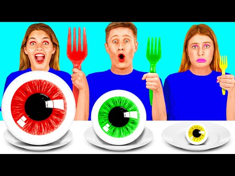 Видео: Большая, Средняя или Маленькая Тарелка Челлендж | Вкусные Кухонные Рецепты от GoFun Challenge