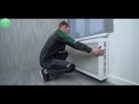 Видео: Сборка и монтаж декоративного экрана с боковинами и крышкой для навесного радиатора