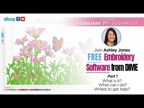 Видео: Познакомьтесь с бесплатным программным обеспечением для вышивания от DIME | Software Success