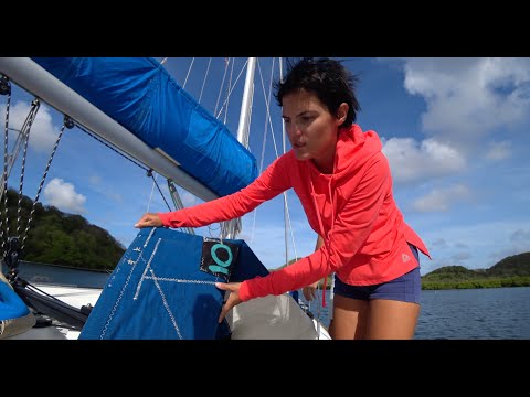 Видео: СНЯЛИ СТАКСЕЛЬ на профилактику и заменили стаксель-фал. Технический яхтинг. 4K