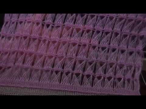 Видео: АЖУРНЫЙ УЗОР ИЗ УДЛИННЕНЫХ ПЕТЕЛЬ