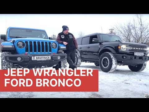 Видео: Jeep Wrangler 2.0 против Ford Bronco 2.7! Эксклюзивный тест-драйв от РАМТРАК