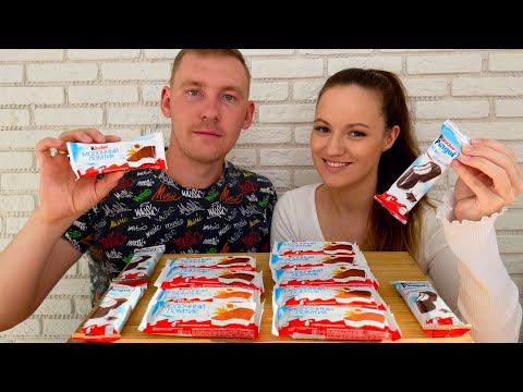 Видео: МУКБАНГ МОЛОЧНЫЙ ЛОМТИК KINDER PINGUI ЧЕЛЛЕНДЖ 14 ШТУК ответы на вопросы MUKBANG MILK SLICE KINDER